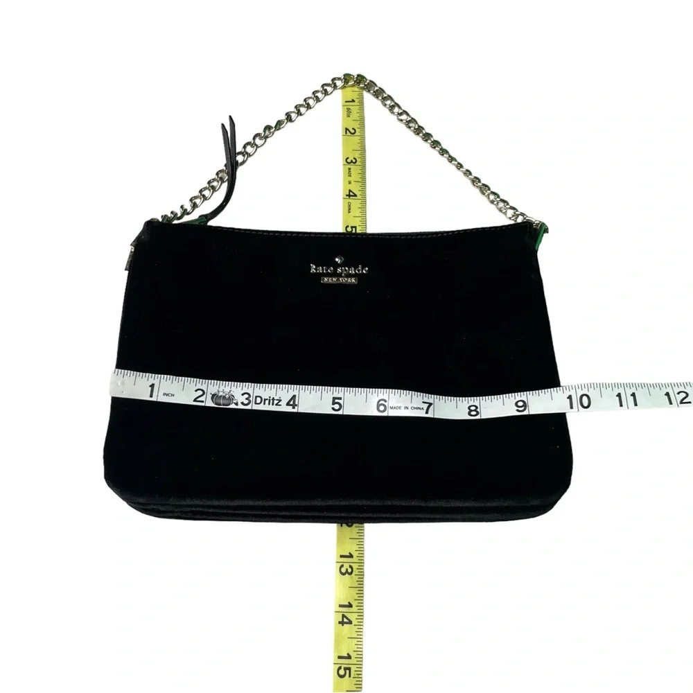 Kate Spade New York 249634 Womens Dawn Place Velvet Madelyne Hand Bag Black. - Picture 15 of 15